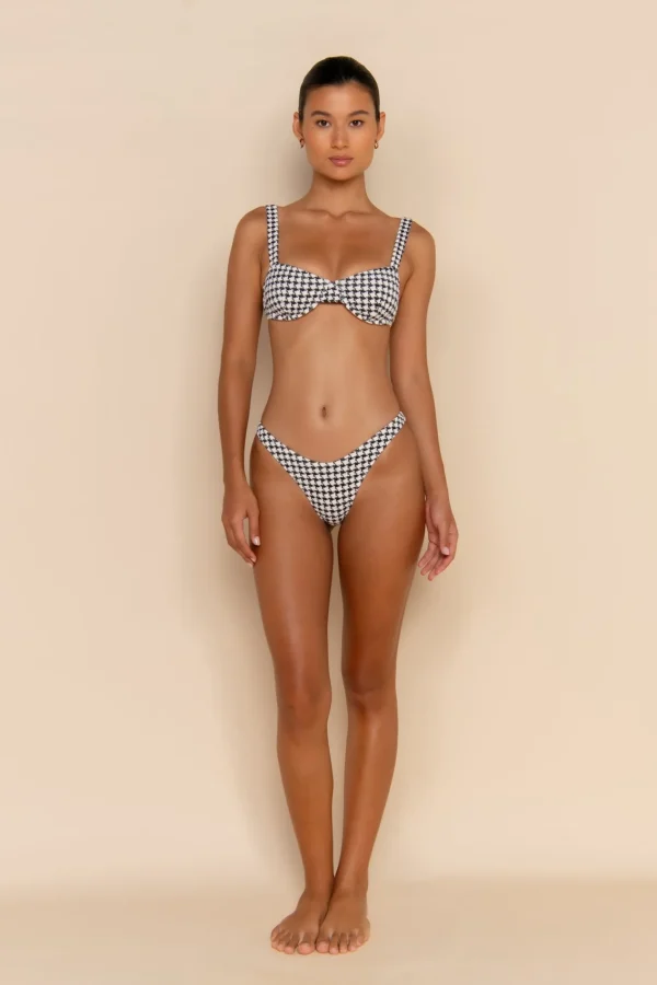 ELCE Swim ESCAPE BRACUP TOP - HOUNDSTOOTH* Swim Tops | Escape