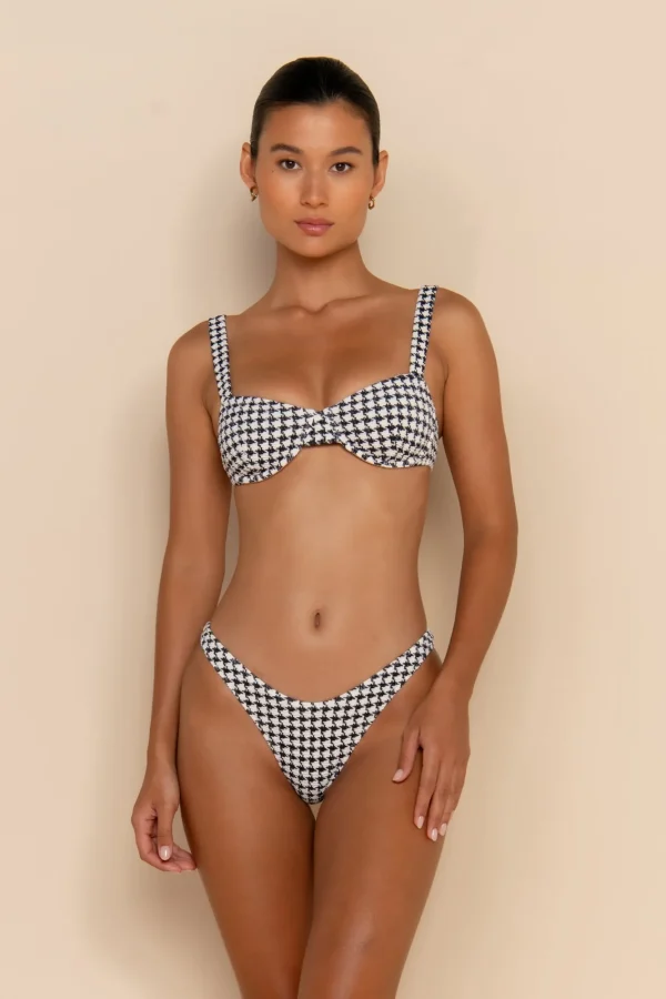 ELCE Swim ESCAPE BRACUP TOP - HOUNDSTOOTH* Swim Tops | Escape