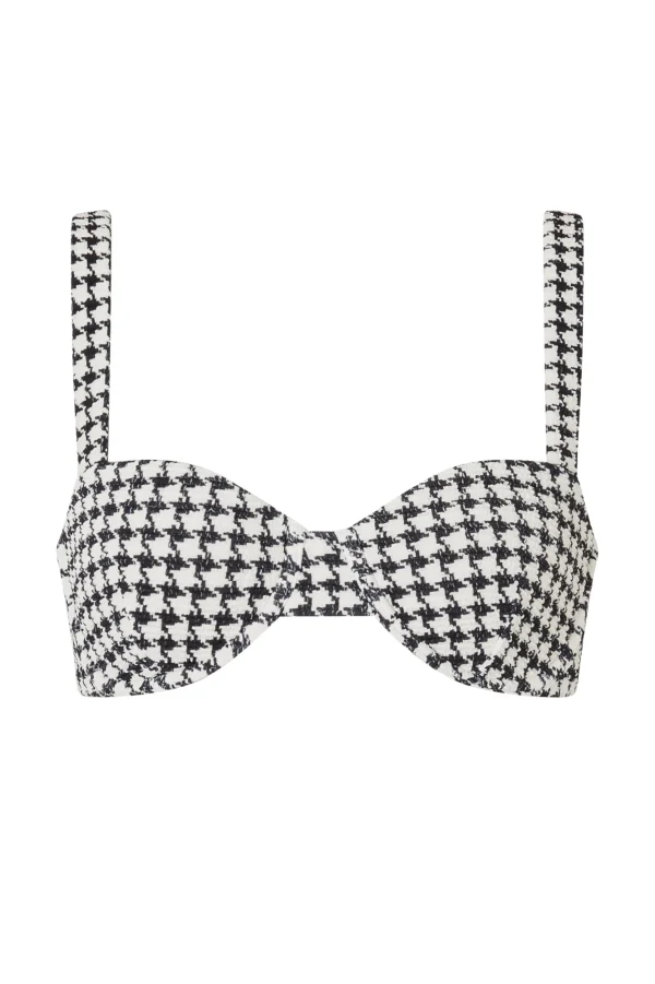 ELCE Swim ESCAPE BRACUP TOP - HOUNDSTOOTH* Swim Tops | Escape