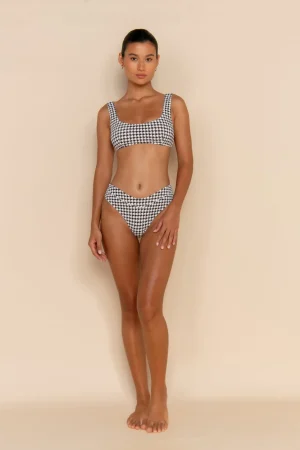 ELCE Swim ESCAPE BRALETTE TOP - HOUNDSTOOTH* Escape | Swim Tops