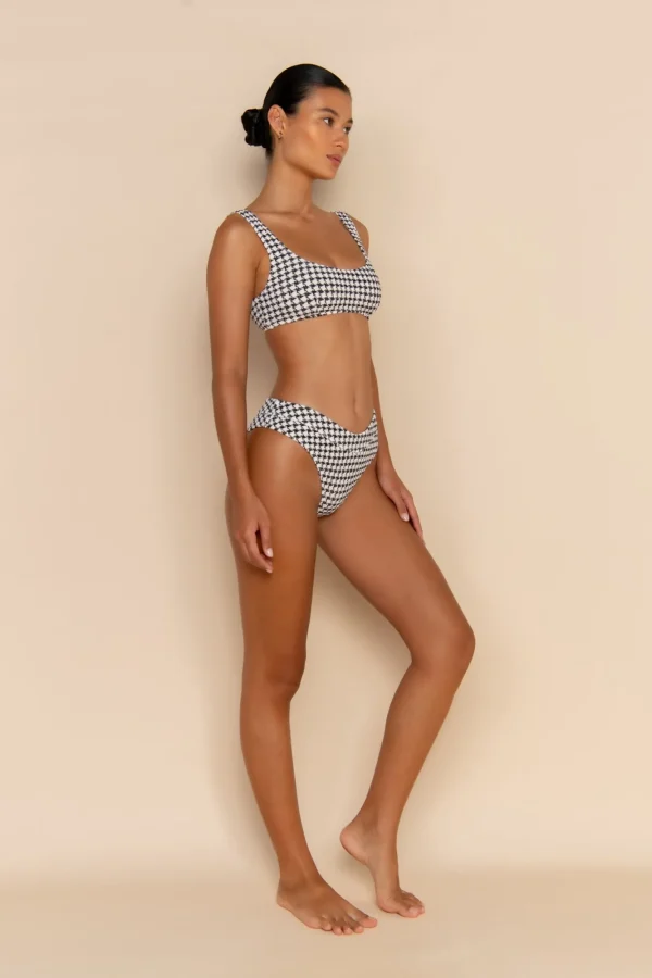 ELCE Swim ESCAPE BRALETTE TOP - HOUNDSTOOTH* Escape | Swim Tops