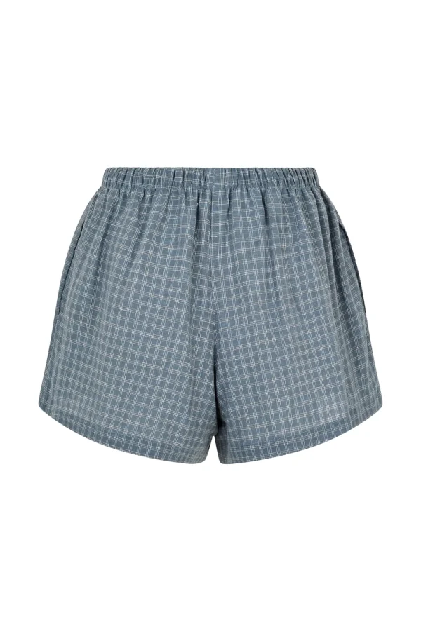 ELCE Swim FARAH SHORT - BLUE CHECK* Bottoms