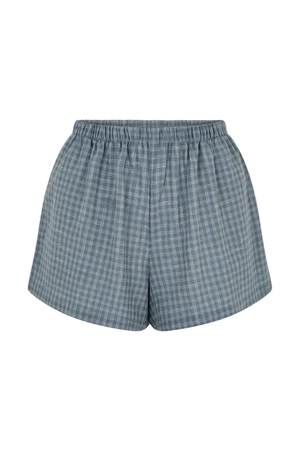 ELCE Swim FARAH SHORT - BLUE CHECK* Bottoms