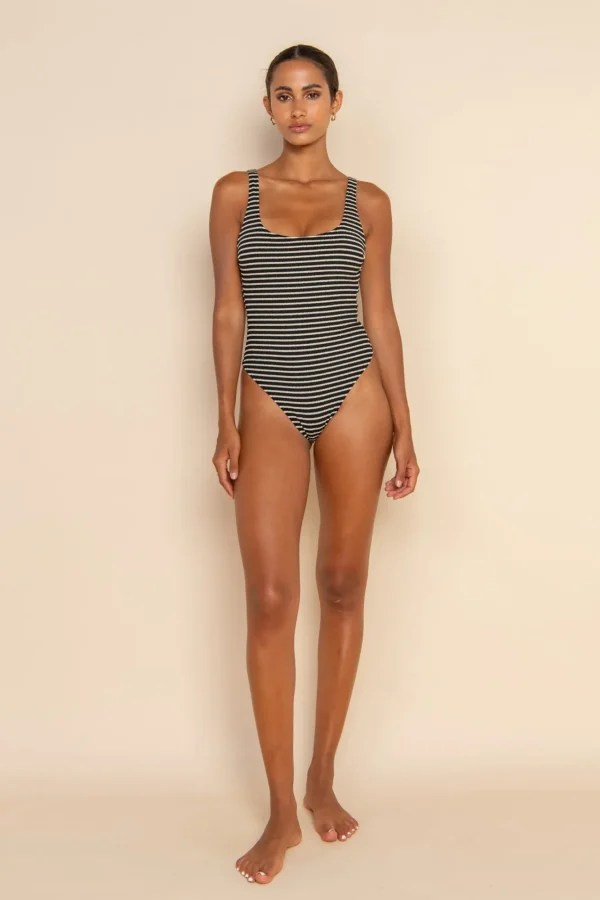 ELCE Swim HALI ONE PIECE - ECRU STRIPE* One Pieces