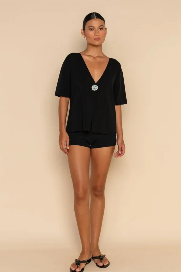 ELCE Swim INKA KNIT SHIRT - BLACK* Tops