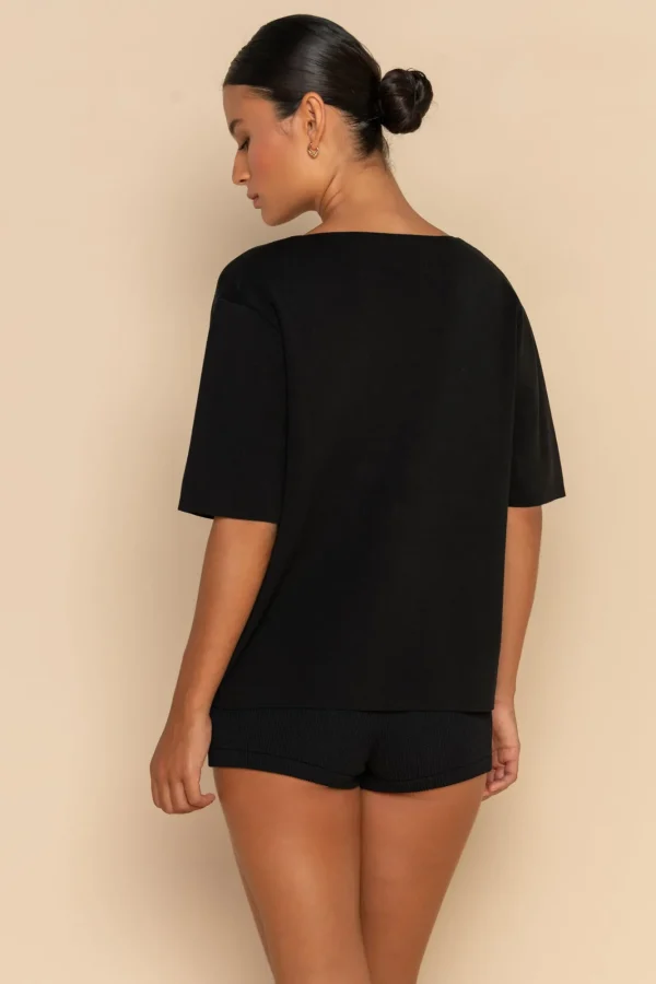 ELCE Swim INKA KNIT SHIRT - BLACK* Tops