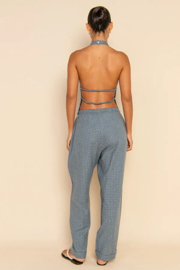 ELCE Swim ISLA PANT - BLUE CHECK* Bottoms