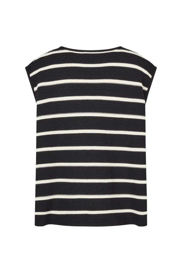 ELCE Swim JONI KNIT TANK - BLACK/WHITE STRIPE* Selalu | Tops