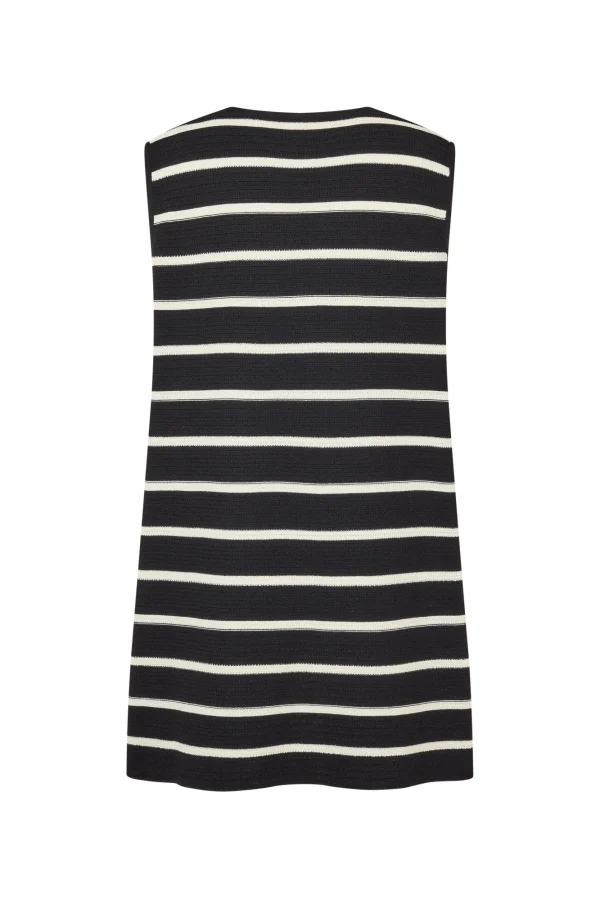 ELCE Swim JONI MINI DRESS - BLACK/WHITE STRIPE* Selalu | Dresses