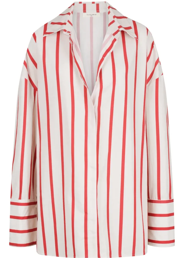 ELCE Swim PRE ORDER // REVERIE SHIRT - RED / WHITE STRIPE* Tops