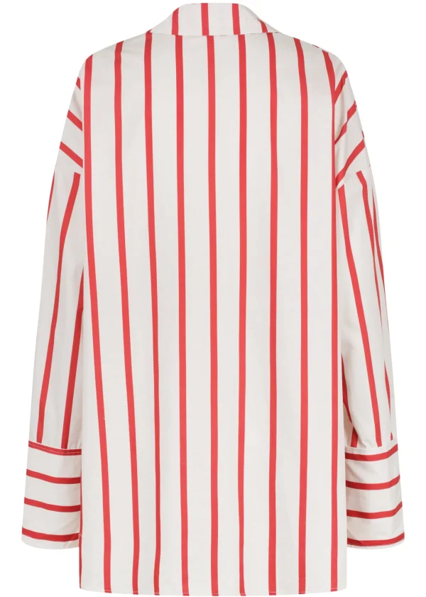 ELCE Swim PRE ORDER // REVERIE SHIRT - RED / WHITE STRIPE* Tops