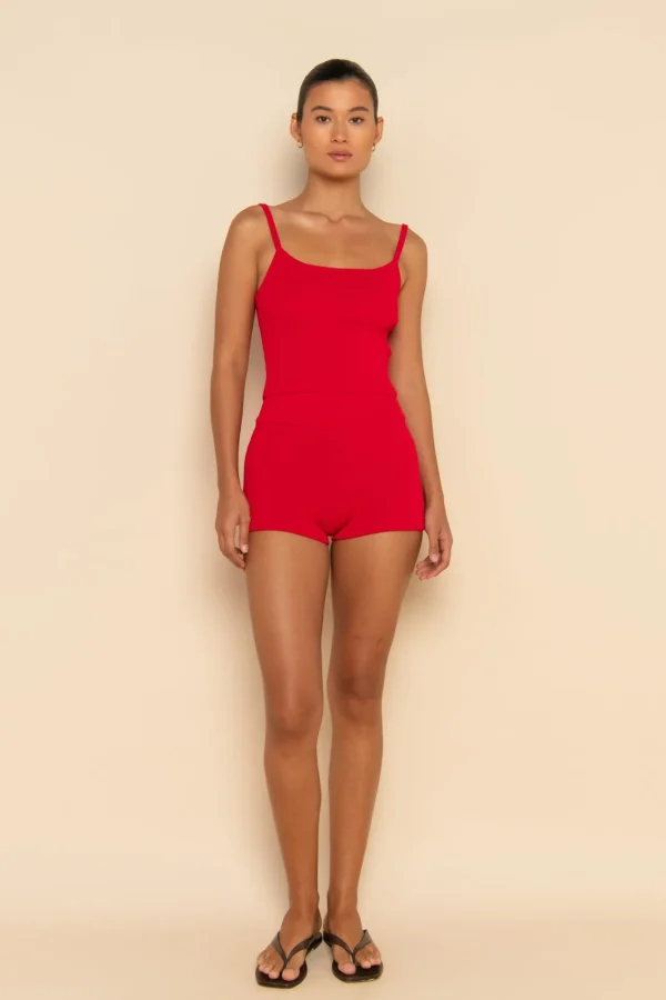 ELCE Swim SOL KNIT TANK - RED* Tops