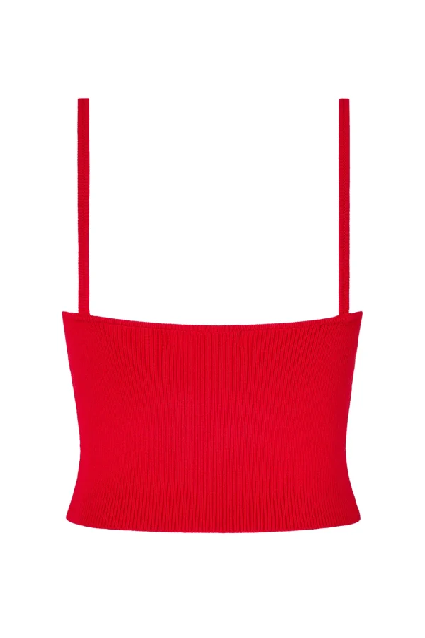 ELCE Swim SOL KNIT TANK - RED* Tops